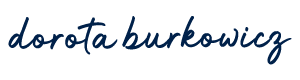 Logo w formie podpisu Doroty Burkowicz